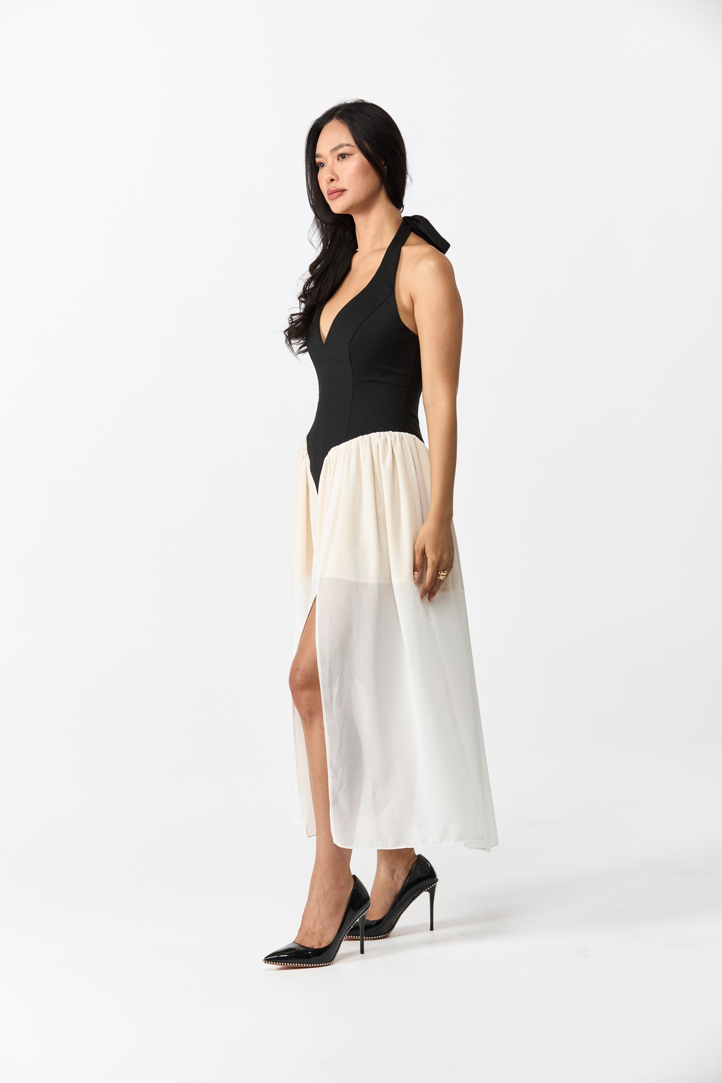 Gisele Contrast Midi Dress